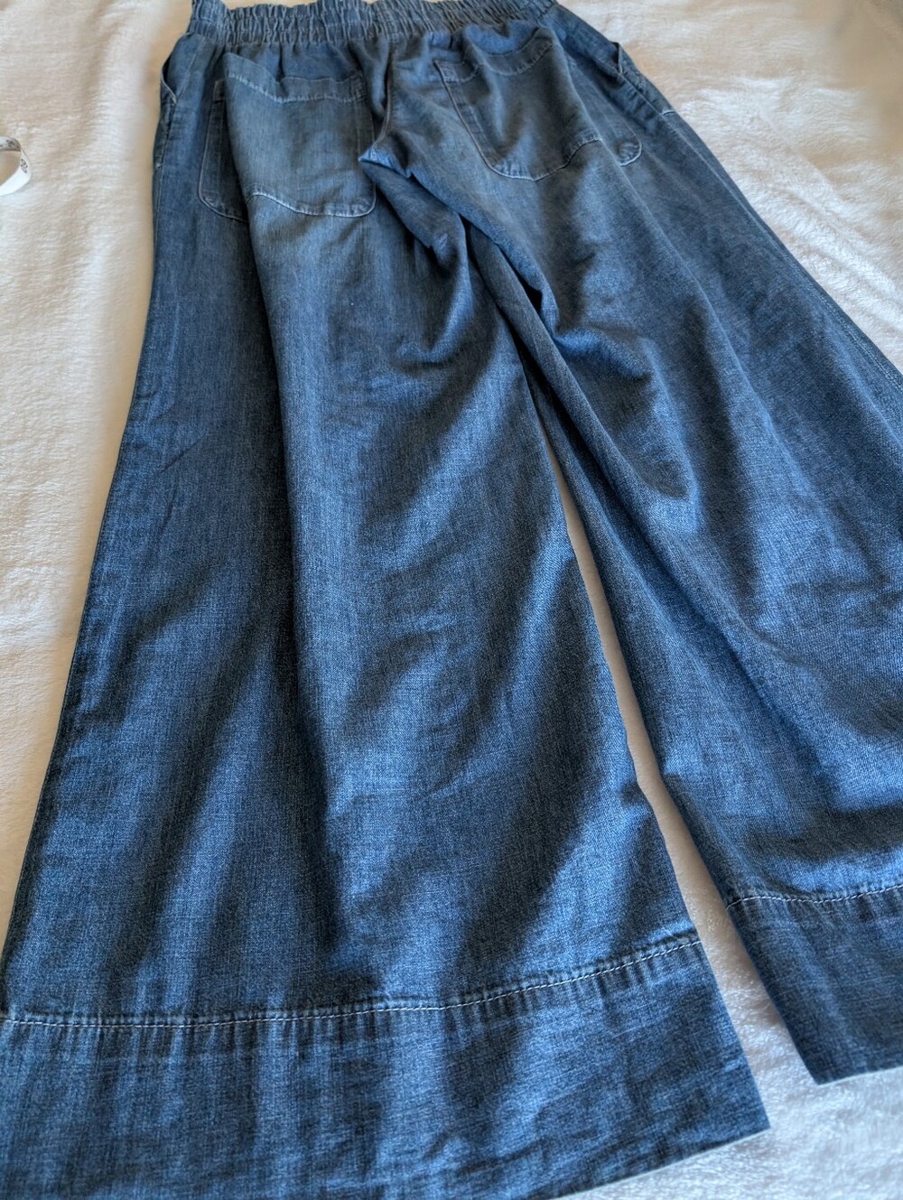 Free People Wide Leg Pull On Pants - Picture 4 of 8